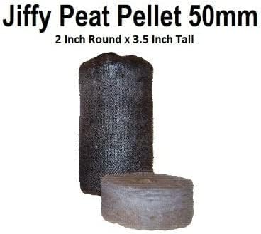 150 Jiffy 7 Peat Pellets 50mm - Large Pellets - Seeds Starting - Jiffy Peat Pellet Helps to Avoid Root Shock