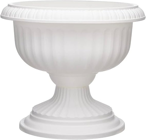 Southern Patio 18" Grecian Urn, White