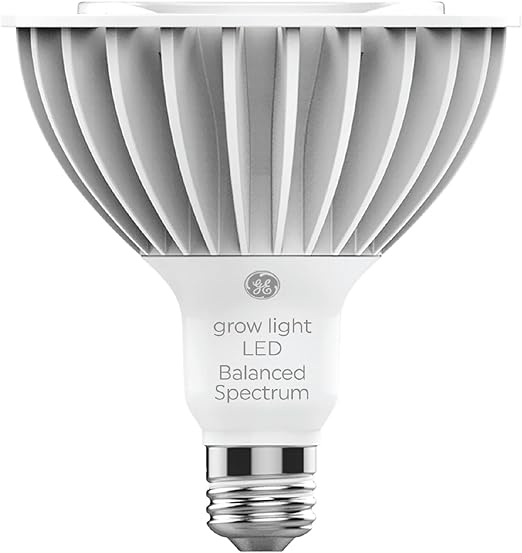 Klicken Sie auf das Bild, um die erweiterte Ansicht zu öffnen. 6 VIDEOS GE Grow LED-Glühbirne für Pflanzen, Samen und Grünpflanzen mit ausgewogenem Lichtspektrum, PAR38-Flutlicht (1 Packung) 