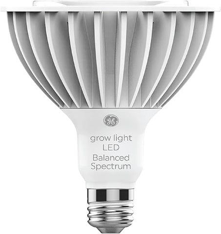 Klicken Sie auf das Bild, um die erweiterte Ansicht zu öffnen. 6 VIDEOS GE Grow LED-Glühbirne für Pflanzen, Samen und Grünpflanzen mit ausgewogenem Lichtspektrum, PAR38-Flutlicht (1 Packung) 
