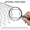 Pond Netting 7'x10' Heavy Duty Mesh Pond Cover Nets for Leaves and Protecting Koi Fish from Heron Birds, Cats - 12 Stakes Included