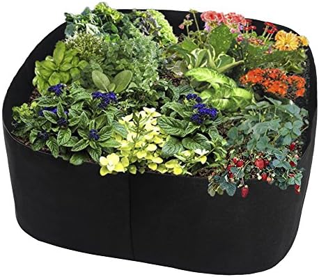 Fabric Raised Planting Bed, Garden Grow Bags Herb Flower Vegetable Plants Bed Rectangle Planter (2ft x 2ft)