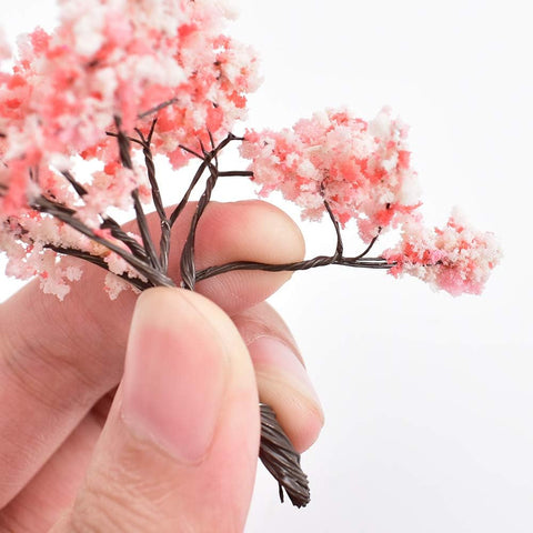 HUIANER Adorno de planta de árbol de jardín de hadas en miniatura, macetas de casa de muñecas en miniatura, decoración de musgo, micropaisaje, adorno de jardín artesanal, 12 piezas