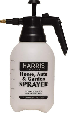 HARRIS Continuous Hand Pump Pressure Sprayer for Home, Lawn, Garden, Car Detailing and More, 1.5L