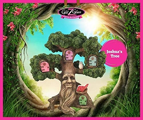 GlitZGlam Fairy Garden Enchanted Joshua's Miniaturbaum (10,5 Zoll hoch) für die Gartenfeen und Rasenzwerge. Ein Feengarten-Accessoire