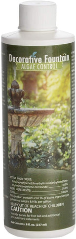 Fountain Algaecide and Clarifier - 8oz - Kills and Inhibits All Types of Algae Growth, Formulated for Small Ponds and Water Features, Treats up to 8,000 Gallons