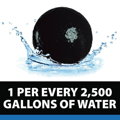 CrystalClear PondShock Ball, enzimas naturales y bacterias vivas, tratamiento de choque clarificador de agua dulce, removedor de lodo y lodo para estanques pequeños y estanques de jardín de agua al aire libre, peces Koi y plantas acuáticas seguras 
