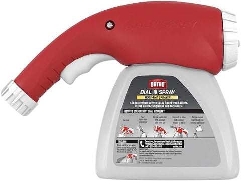 Ortho Dial N Spray Schlauchendsprühgerät für flüssige Unkraut- und Insektenvernichter, Fungizide und Düngemittel mit 14 Verdünnungseinstellungen 
