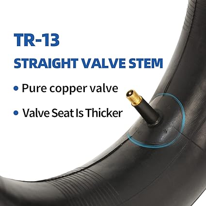 GICOOL 4.00-6 Ersatzschlauch, 2er-Pack mit TR-13-Ventilschaft, robust, für 13-Zoll-Reifen, Schubkarre, Garten-Utility-Wagon, Go-Cart, Rasenmäher 