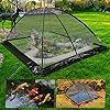 Happybuy Pond Cover Dome, 9x12 FT Garden Pond Net, 1/2 inch Mesh Dome Pond Net Covers with Zipper and Wind Rope, Black Nylon Pond Netting for Pond Pool and Garden