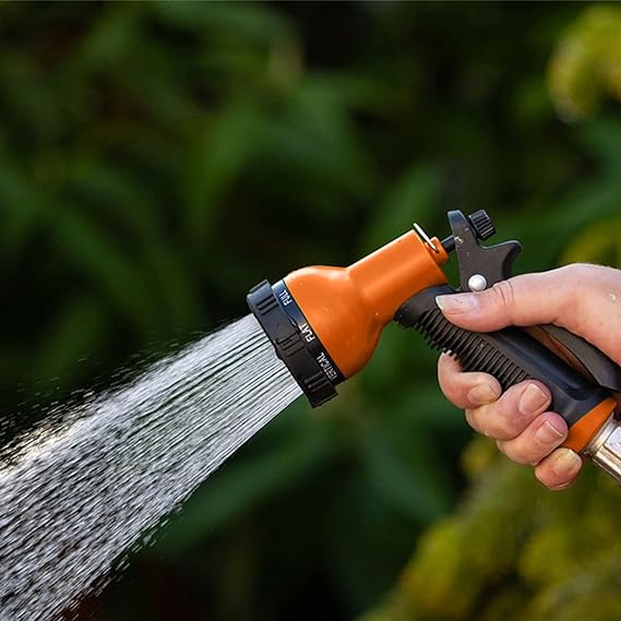 Besiter Rociador de Boquilla para Manguera de Jardín: Paquete de 2 Boquillas de Pulverización con 10 Patrones de Riego Accesorio de Manguera con Cabezal de Manguera de Alta Resistencia 