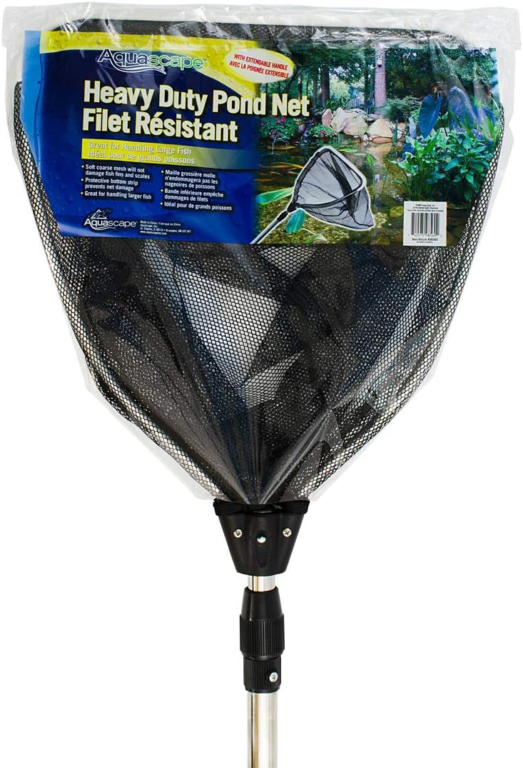 Aquascape 98560 Heavy-Duty Pond and Fish Net, Extendable Handle, Packs, Silver