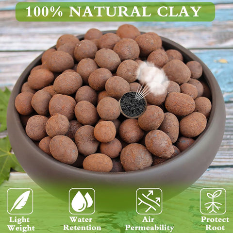 Halatool 10 LB Bio-Tonkiesel 4 mm-16 mm Leca für Pflanzen 100 % natürliche Hydroton-Tonkiesel für Hydrokultur-Anbau, Gartenarbeit, Orchideen, Entwässerung, Dekoration, Aquaponik 