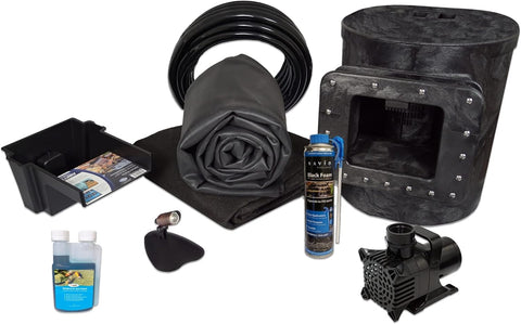 Simply Ponds 1200 Water Garden and Pond Kit with 15 Foot x 15 Foot EPDM Rubber Liner - X8-0