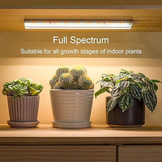 FOXGARDEN Wachstumslicht, Vollspektrum-Pflanzenlichtstreifen für Zimmerpflanzen, 96 helle LED-Wachstumslampe mit automatischem Ein-/Aus-Timer 4/8/12 Stunden, 4 dimmbare Helligkeiten 