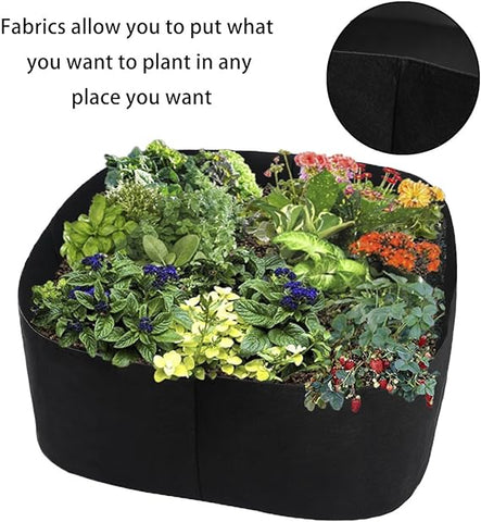 Fabric Raised Planting Bed, Garden Grow Bags Herb Flower Vegetable Plants Bed Rectangle Planter (2ft x 2ft)