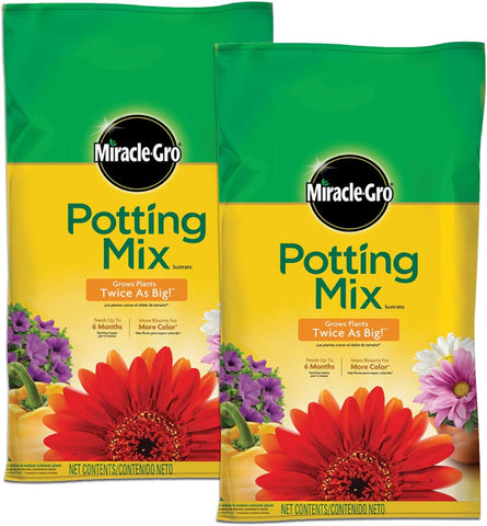 Miracle-Gro Blumenerde, 8 qt. (2er-Pack) 
