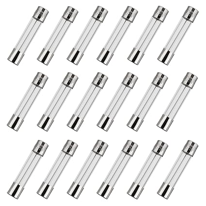 BOJACK 6x30mm 15 A 15 amp 250 V 0.24x1.18 Inch Volt F15AL250V Fast-Blow Glass Fuses(Pack of 18 Pcs)