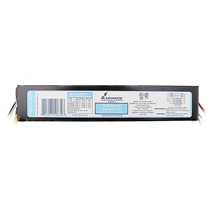 Advance ICN-4P32-SC Electronic Fluorescent Ballast, 4 Lamp, 32W T8, 120/277V