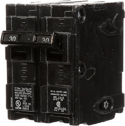 Q230 30-Amp Double Pole Type QP Circuit Breaker