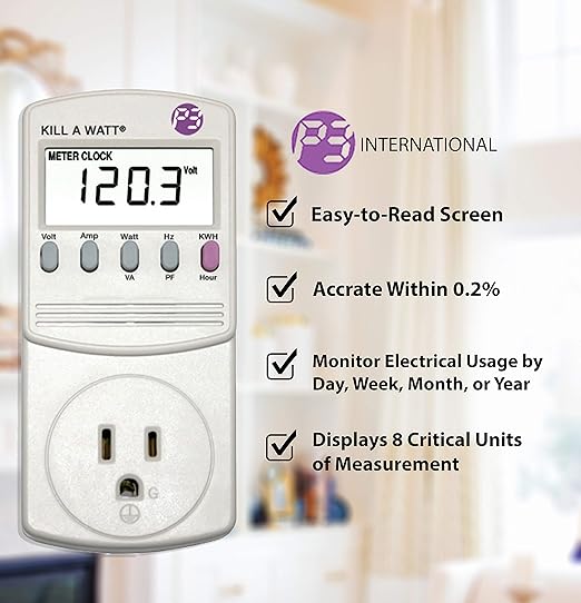 P3 P4400 Kill A Watt Electricity Usage Monitor