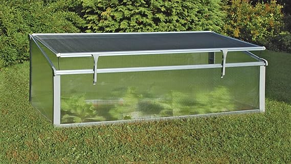 Juwel 20342 Thermal Cold Frame 130 x 60 cm UV Resistant Hollow Panels for Timber Raised Beds Easy Assembly Transparent