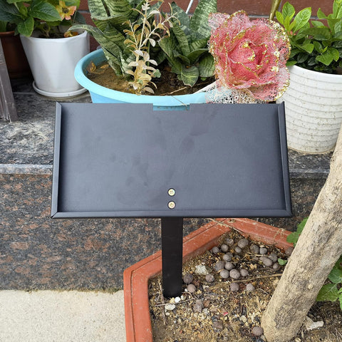 ODB Soporte para piedras conmemorativas, soporte para piedras de jardín, soporte para placa conmemorativa (16.0 x 8.0 in)