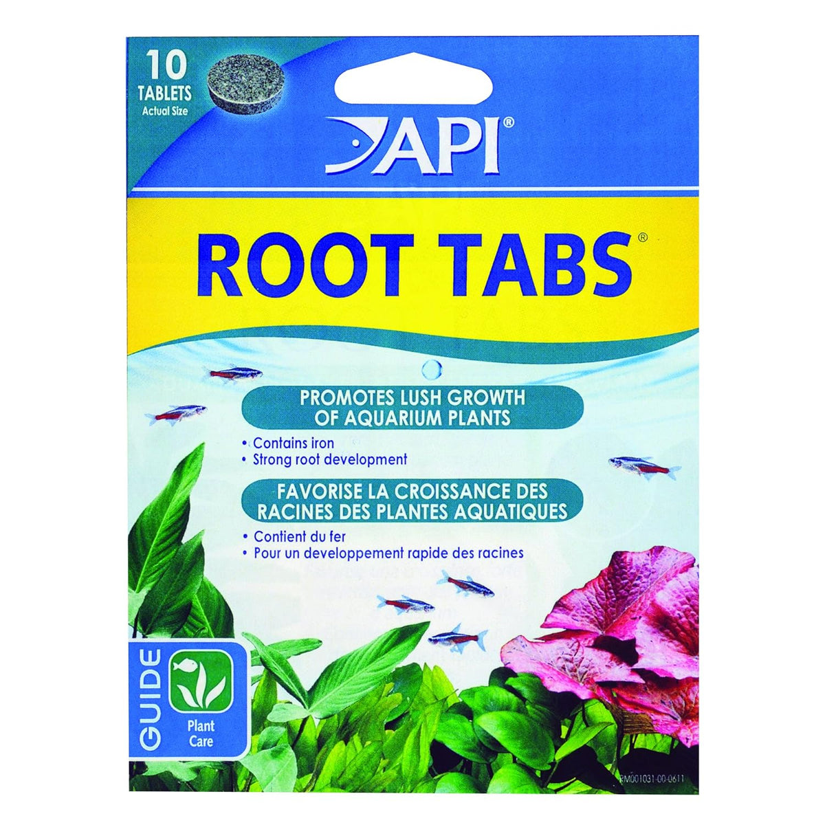 API ROOT TABS Fertilizante para plantas de acuario de agua dulce, 0.4 onzas, caja de 10 unidades 