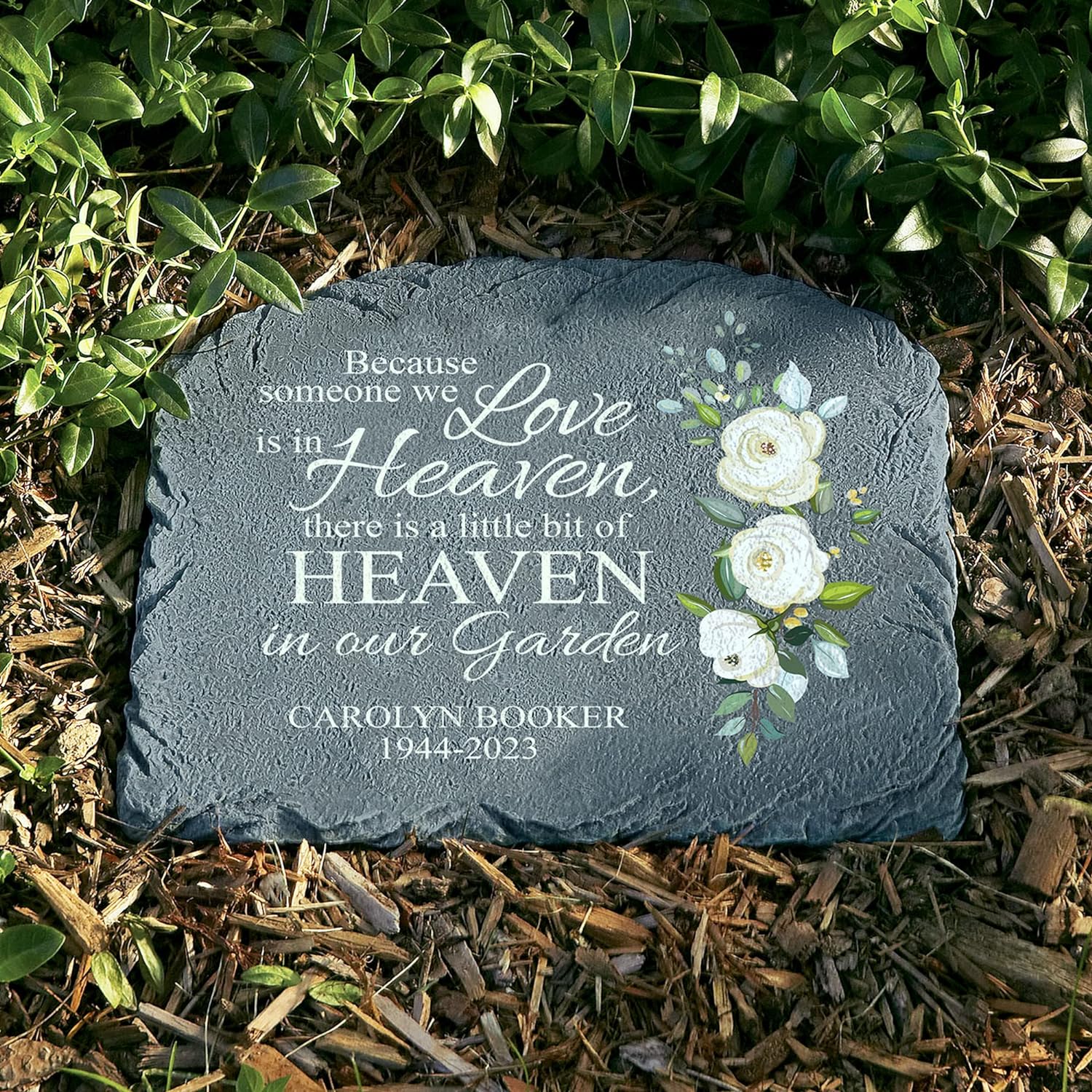 Let's Make Memories Personalized Heaven Sent Memorial Garden Stone - Sympathy - in Memoriam
