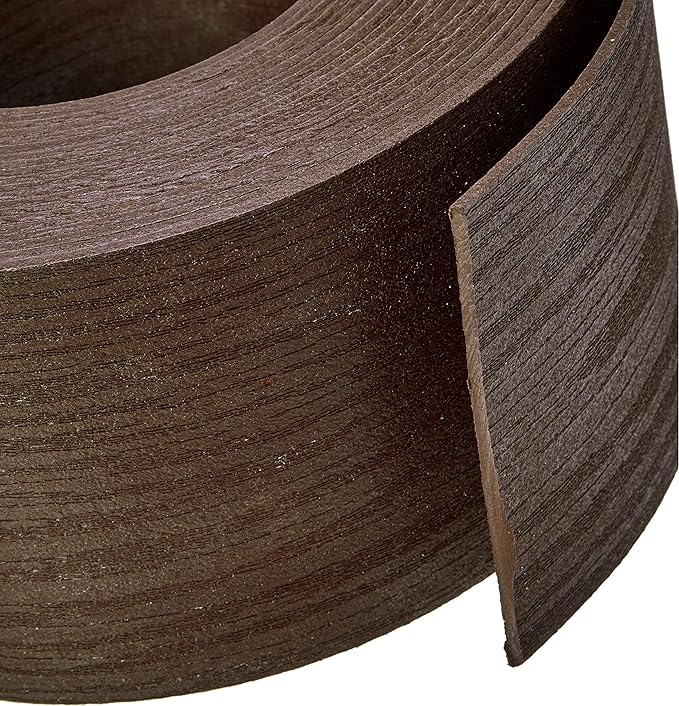 Amazon Basics Landscape Edging Coil with Stakes - 5 Inch, Brown