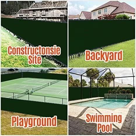 AofeiGa 180GSM 6ft x 50ft Fence Privacy Screen Heavy Duty Fence Cover Garden Wall Backyard Black