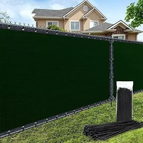 AofeiGa 180GSM 6ft x 50ft Fence Privacy Screen Heavy Duty Fence Cover Garden Wall Backyard Black