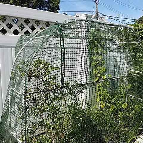 BOEN Valla de jardín barrera temporal al aire libre para perros, conejos o ciervos, malla de pástico para jardín, protección para plantas (40 x 25 Kuchen, weiß) 