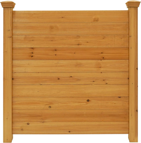 Enclo Privacy Screens EC18009 Charleston - Kit de valla de privacidad para exteriores de madera, con listones sin excavación, 38 pulgadas de ancho x 42 pulgadas de alto, 2 paneles