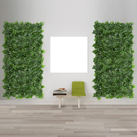 Brightdeco Rejilla de valla de privacidad de hiedra artificial de 40.5 x 120 pulgadas, setos de privacidad para decoración de interiores y exteriores, jardín y patio trasero