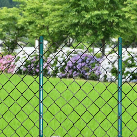 ARIFARO Postes de valla de 4 pies de metal resistente, paquete de 10, poste en U de jardín sin excavación para valla de alambre para patio, alambre al aire libre