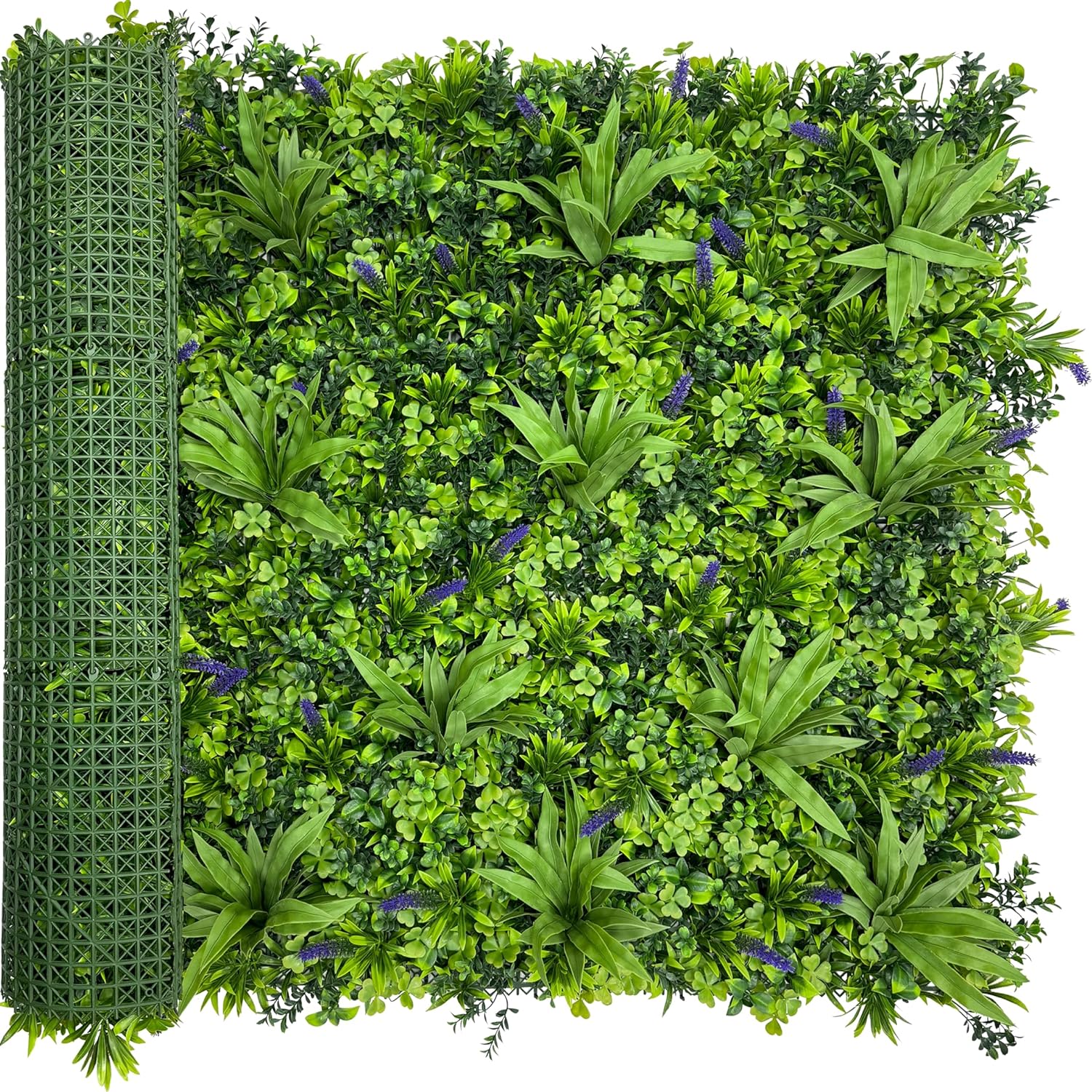 ODTORY Artificial Grass Wall Panel Backdrop,10 X 10 in 12P(8.4 sqft) UV-Anti Greenery Boxwood Panels for Indoor Outdoor Green Wall Decor & Ivy Fence Covering Privacy