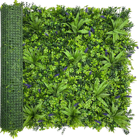 ODTORY Artificial Grass Wall Panel Backdrop,10 X 10 in 12P(8.4 sqft) UV-Anti Greenery Boxwood Panels for Indoor Outdoor Green Wall Decor & Ivy Fence Covering Privacy